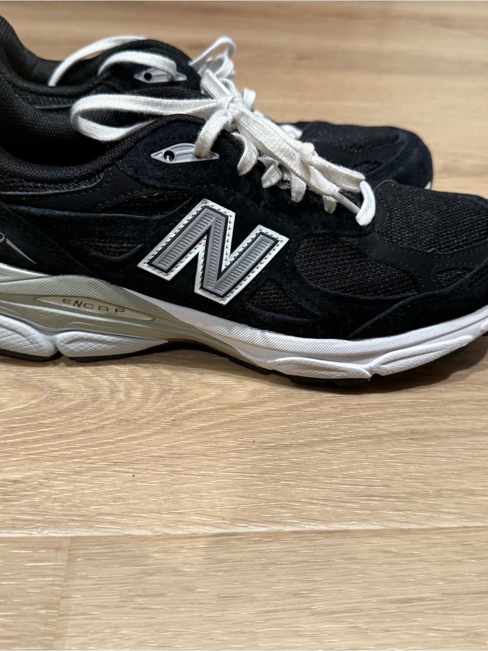 New Balance Black & White Athletic Sneakers